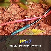 Vista 2 de haisstronica - Juego de 580 conectores de tope termoencogibles, conectores de cable termorretráctil de grado marino AWG 26-10, conectores de cable