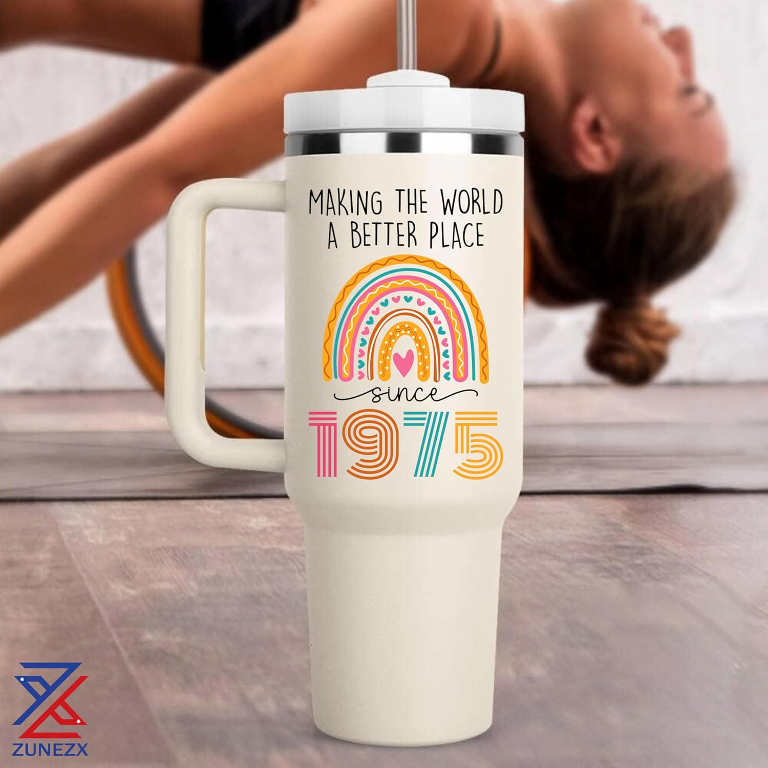 50th Birthday Gifts For Her, Women - 1974 Birthday Gift For Women - Cool Birthday Gift For 50 Year Old Woman - 50 And Fabulous Gift For Women - Gift For Women Turning 50-50th Tumbler 40oz - Image 4