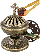 Catholic Incense Burner with Handle - Church Censer with Ash Catcher