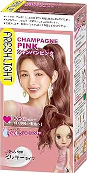 カラー剤　ヘアカラー　★まとめ売り★ Amazon | フレッシュライト ミルキーヘアカラー シャンパンピンク