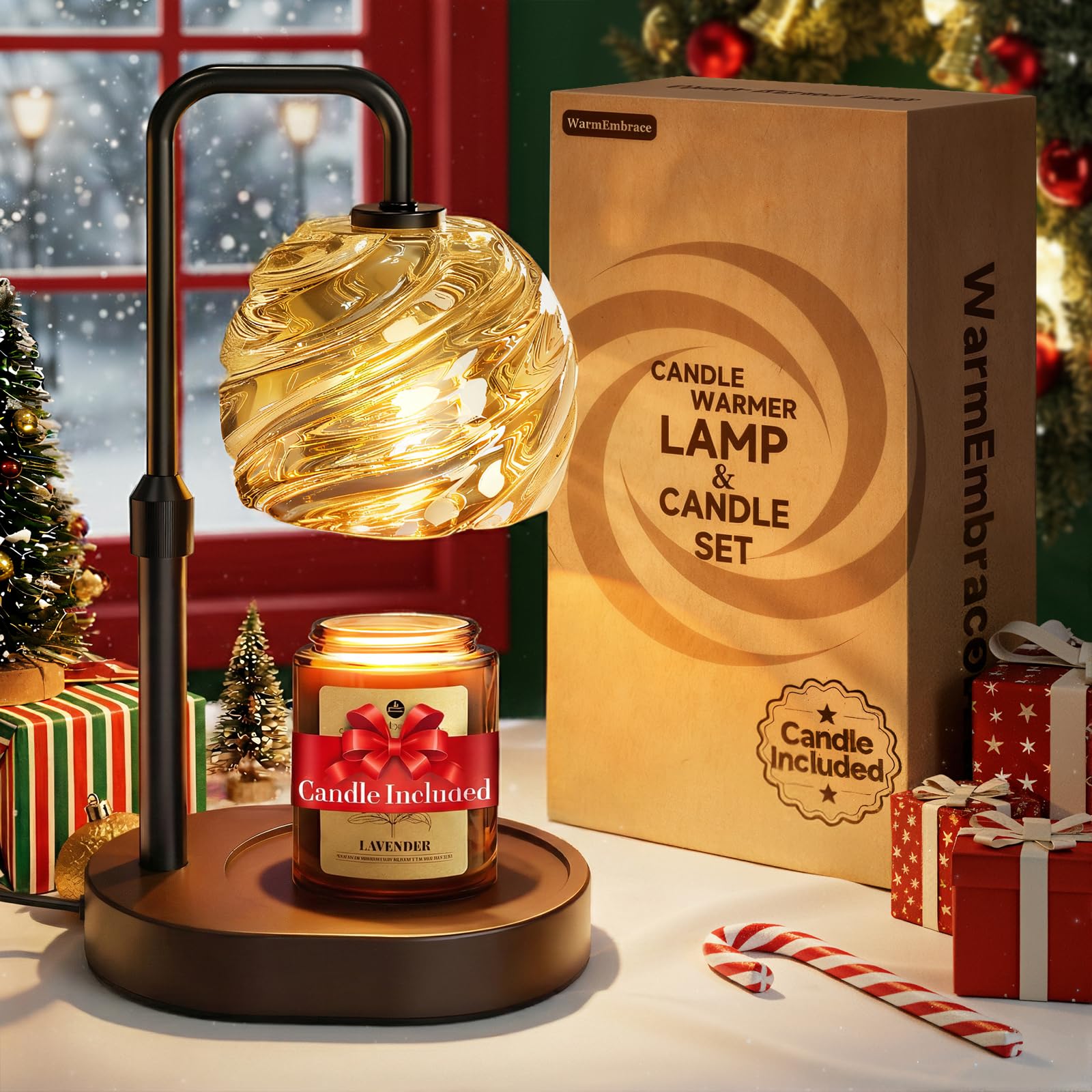 SMART CANDLE & ランタン　セット Amazon.com: WarmEmbrace Candle Warmer Lamp with Lavender Candle