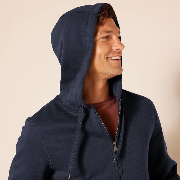 Amazon Essentials Uomo Felpa con Cappuccio e Cerniera Integrale in Pile (Disponibile nelle Taglie Big & Tall) - 3