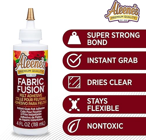 Miniatura 3 de Aleene's Felt Fabric Fusion 43234 - Pegamento para fieltro, blanco