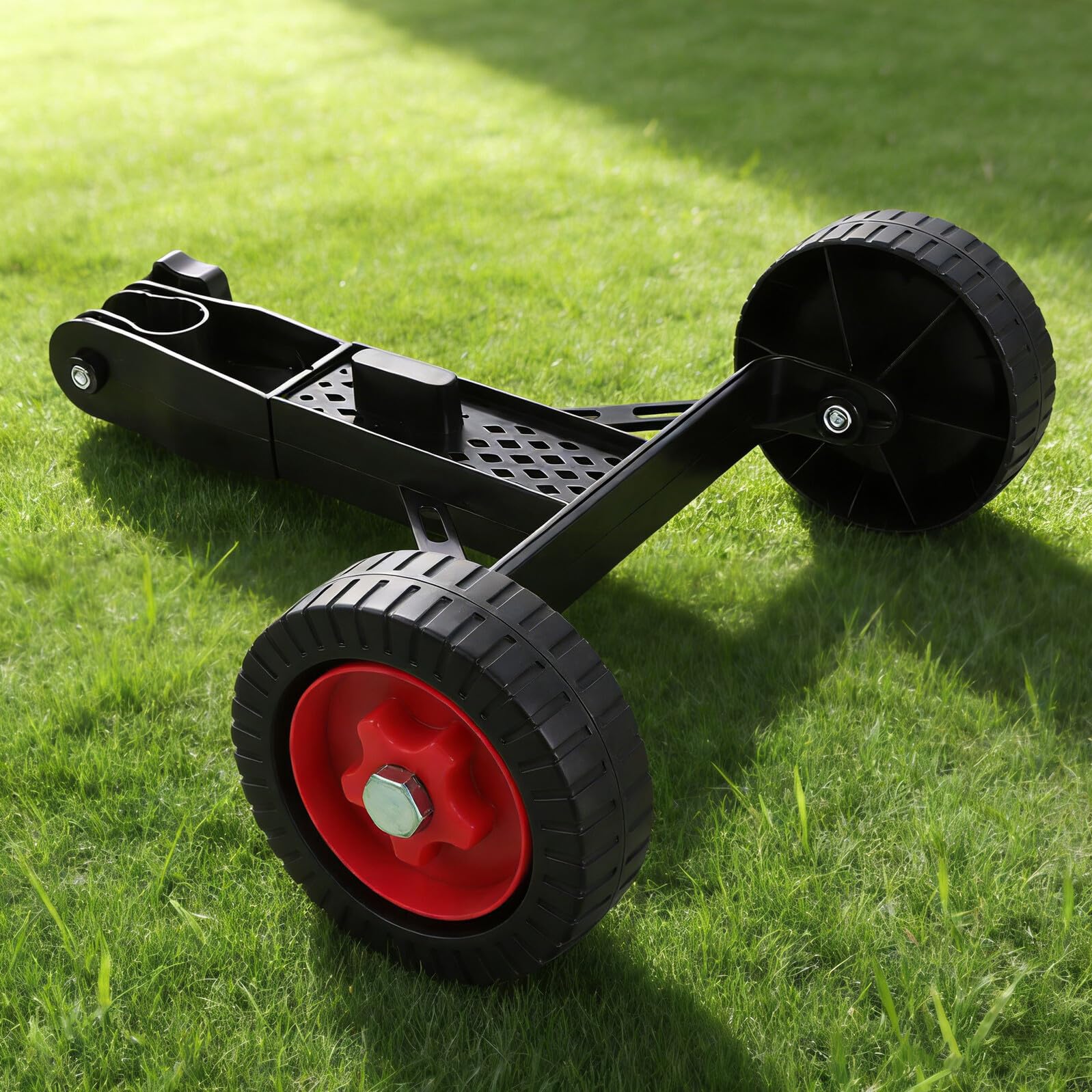Rueda Auxiliar Antideslizante para Cortacésped Manual 26 Mm, Rueda de Repuesto Ligera y Desmontable para Recortadora de Hilo, Accesorio Resistente para Jardinería en Espacios