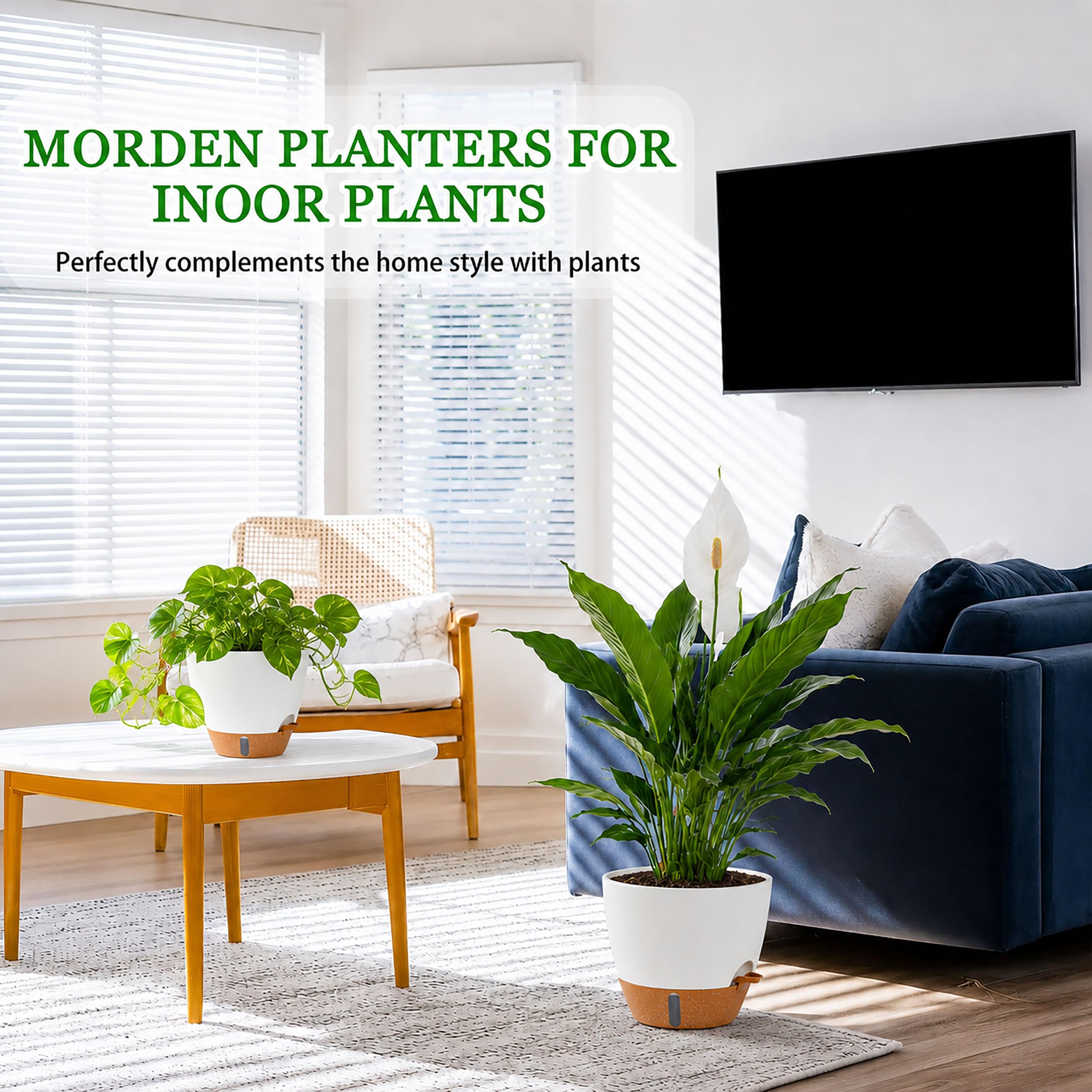 Self Watering Pots - Easy Plant Care -4