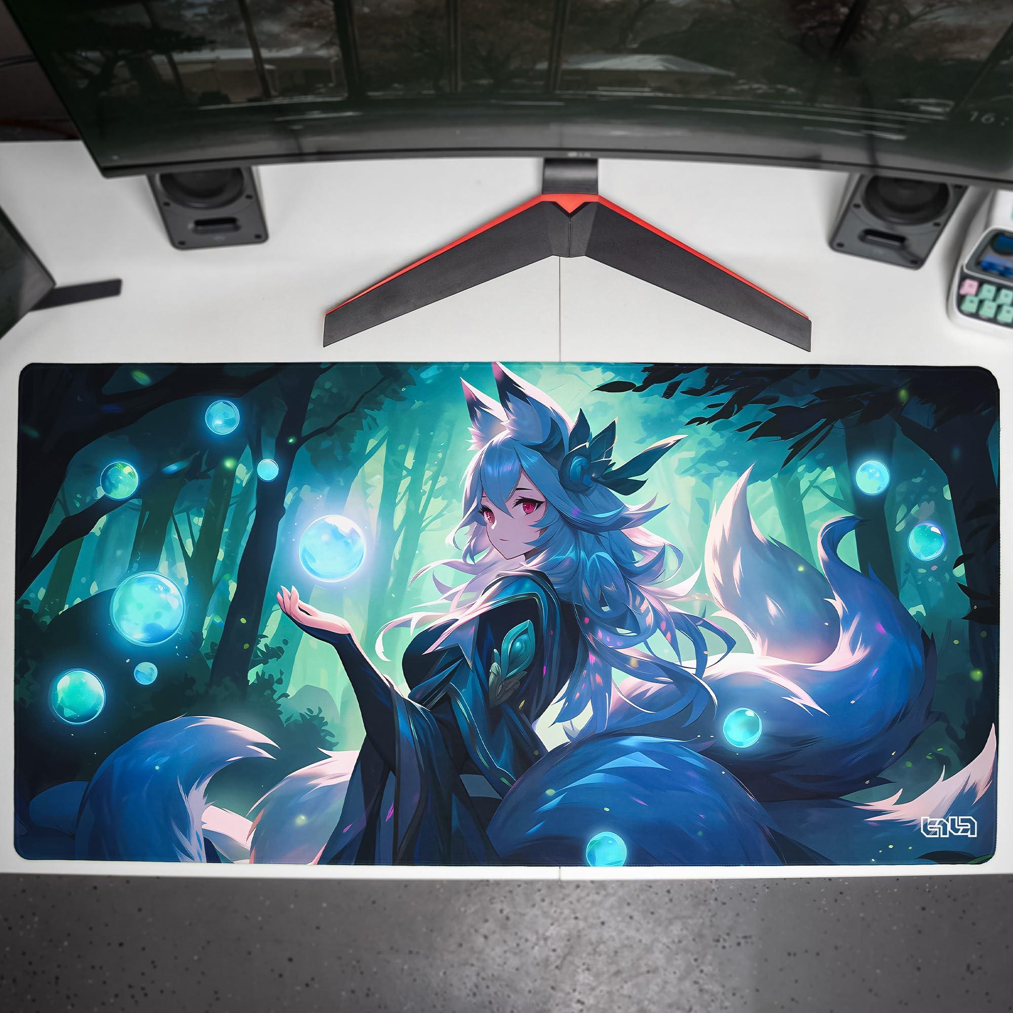 Tilt Tapis de Souris XXL Gaming 1000x500 mm - Fox Sorceress