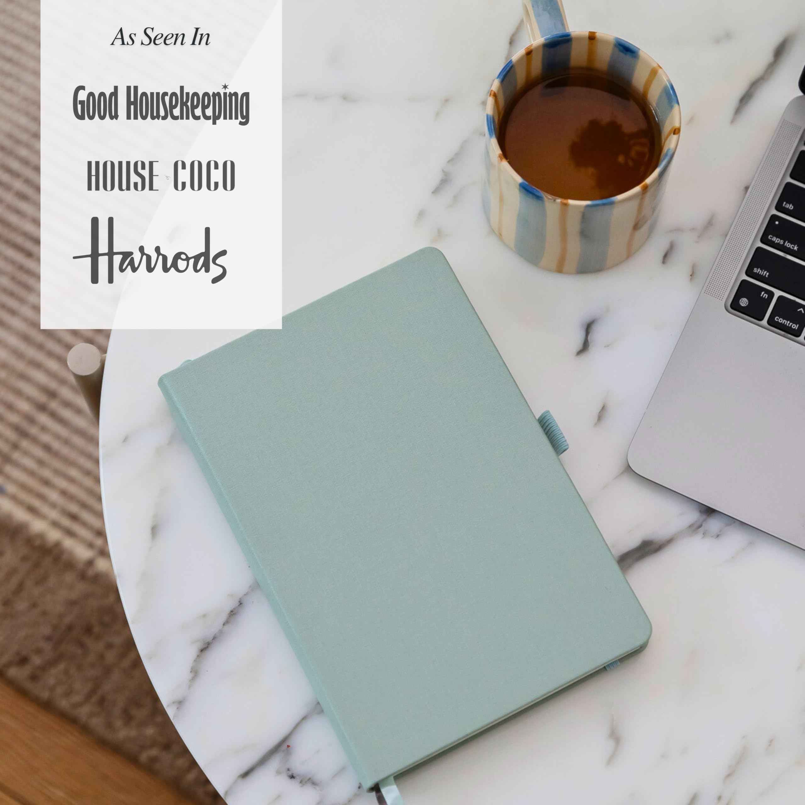 Scribble & Dot® A Daily Planner, Weekly and Monthly Layout, Sea Sage, A5 - Image 2