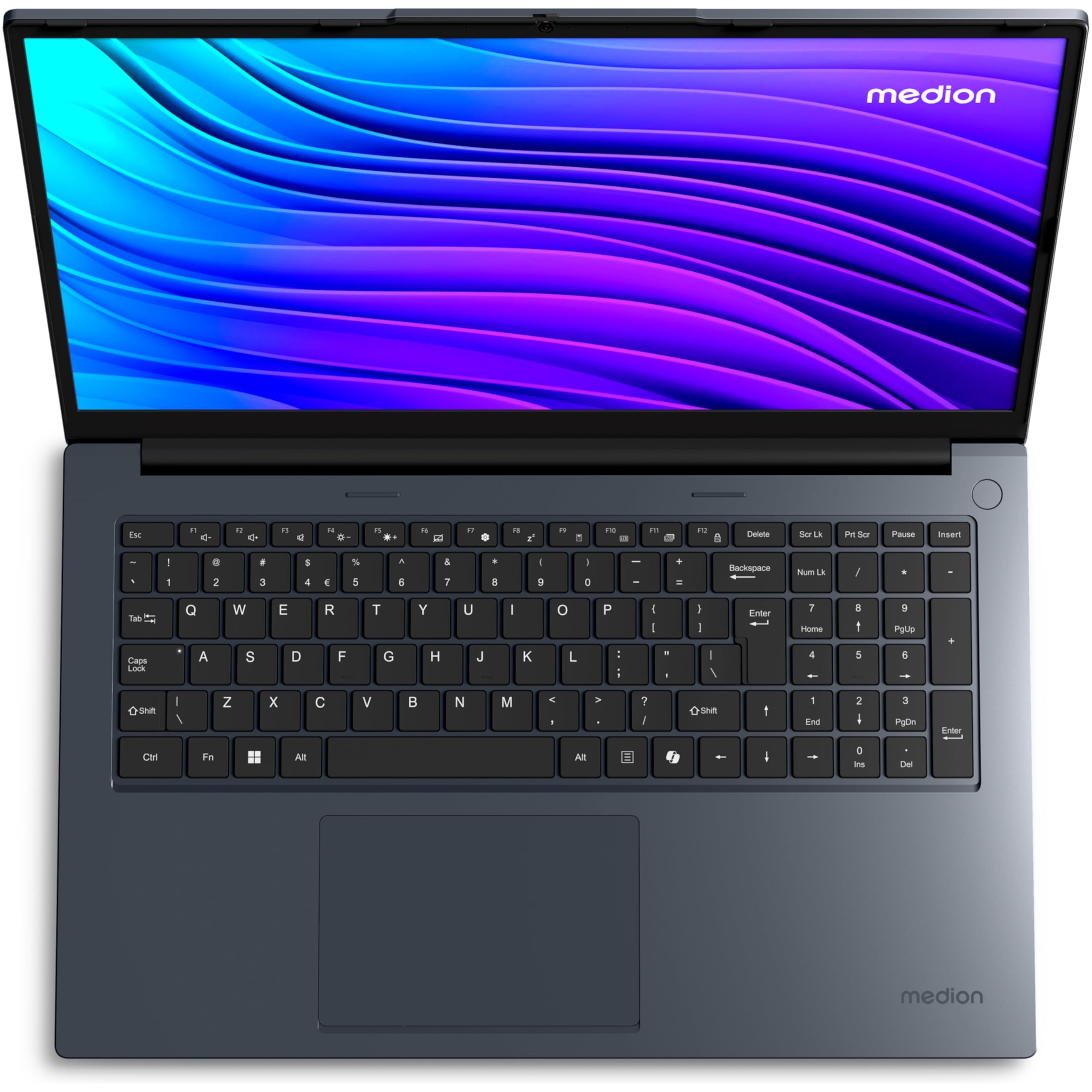 MEDION Ordinateur Portable Laptop 17 Pouces 17,3'' Full HD E17223 (Intel N100, 4 Go de RAM DDR4, 128 SSD, Webcam HD, Wi-Fi, Mode Win 11 S)