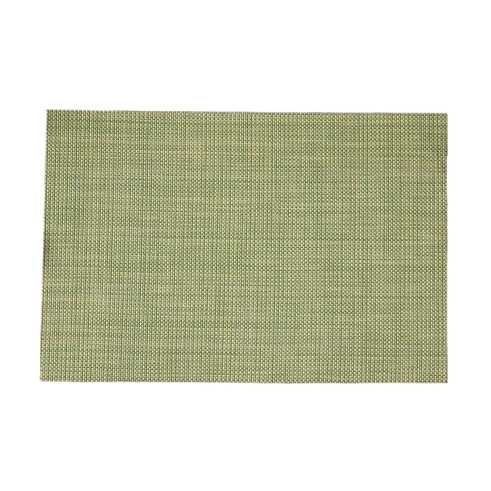 WZPTLKIBAD Weave Place Mats Washable Rectangle Table Pads