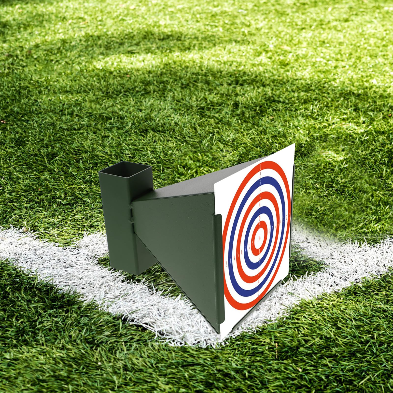 Kit de Objetivo Portátil de Acero Verde para Entrenamiento y Actividades Recreativas, Caja Ligera y Durable para Colocación y Composición de Objetivos