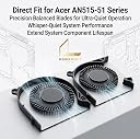 powernex best Replacement Internal CPU+GPU Cooling Fan Acer Nitro Gaming A715-75g AN515-54 AN515-43 AN517-51 AN515-54-728C AN517-52 DFS531005PL0T laptop.Comes with High quality (Thermal paste) gallery image