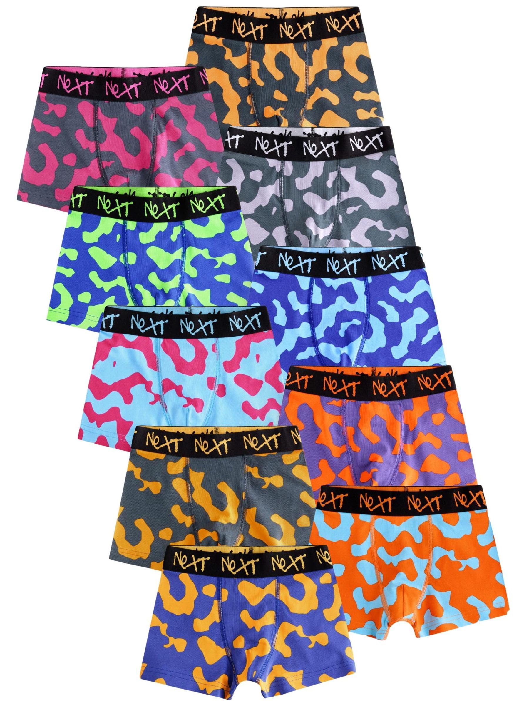 NEXT Ragazzo Confezione da 10 Boxer | Bambino, Standard, Mid Rise, Lavabile in lavatrice