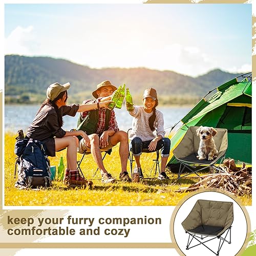 Miniatura 6 de Sillas portátiles de campamento para perros, cama elevada para mascotas para exteriores, silla plegable para patio, cuna, equipo de campamento