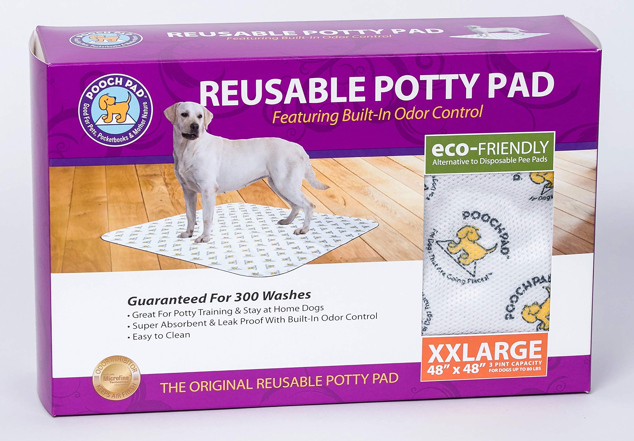PoochPad Original Washable, Reusable Potty Pad (XX-Large) - Unmatched Odor Control, Leakproof Puppy Training Pee Pad