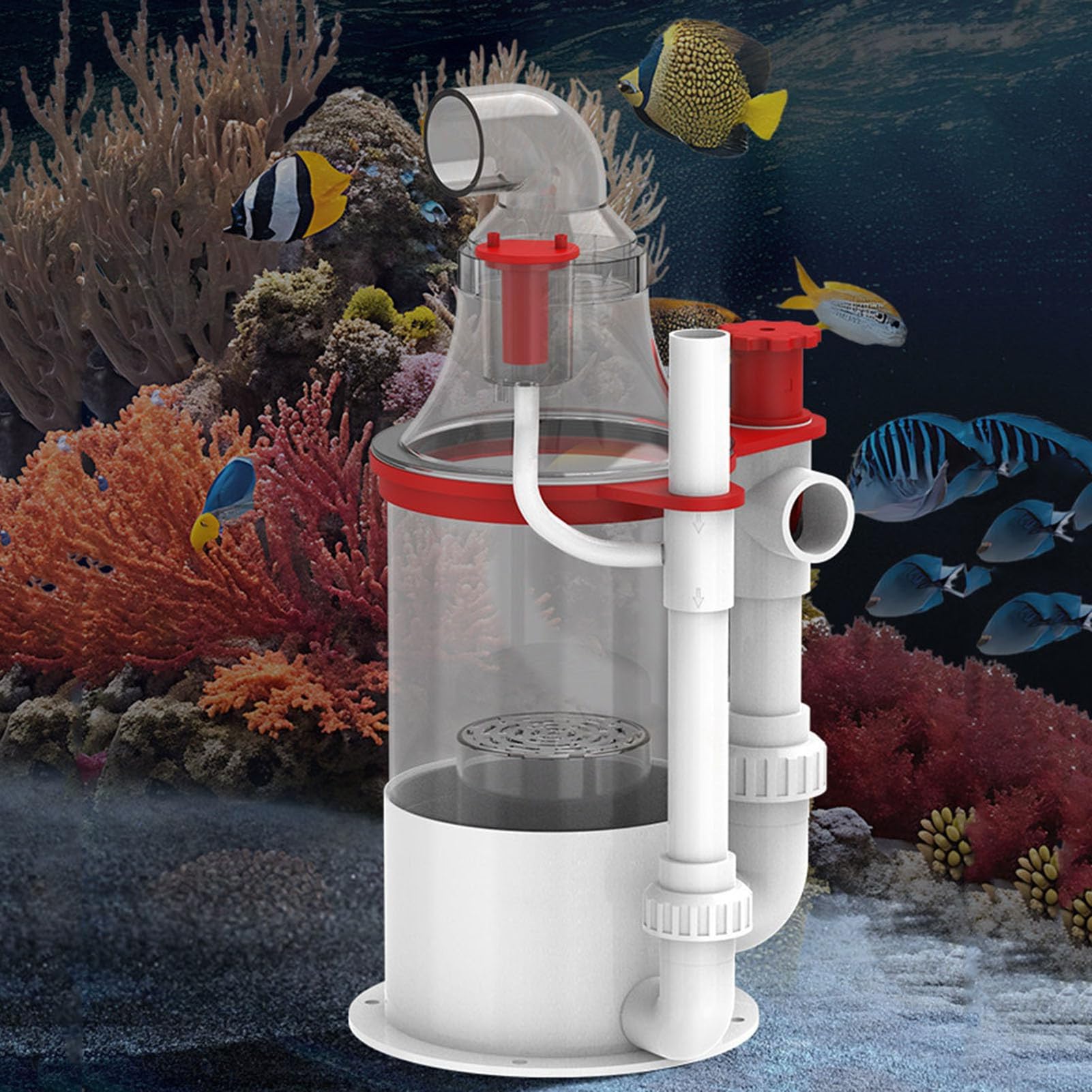Genérico Skimmer de Superficie de Acuario, Skimmer de proteínas de Acuario for Tanques de mariscos y acuicultura, Capacidad de Agua de 1-1,5 toneladas, Filtro Incorporado, no Requiere energía
