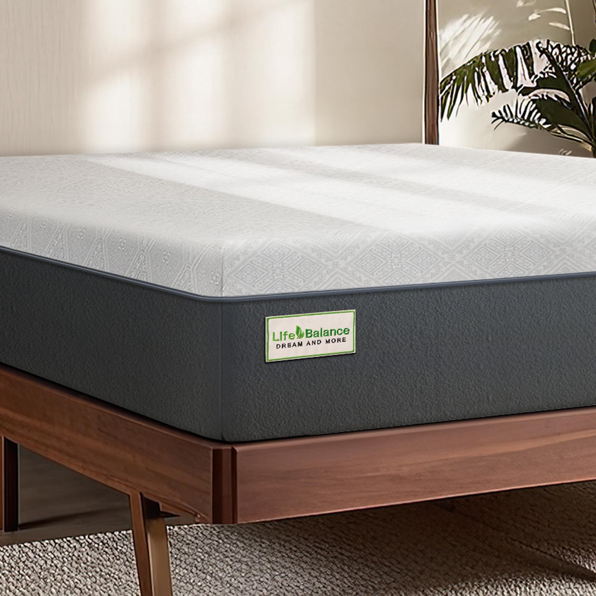 Queen Mattress, 10 Inch Cooling-Gel Memory Foam Mattress Assembled in The USA, CertiPUR-US Certified Mattress in a Box, Medium Firm, Pressure Relief, Motion Isolation, CY-10-Q-V