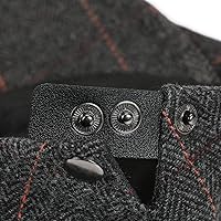 Vista 7 de FALETO Sombrero plano de Ivy Gatsby Newsboy para hombre, invierno, primavera, otoño, conducción, taxista, gorra de caza