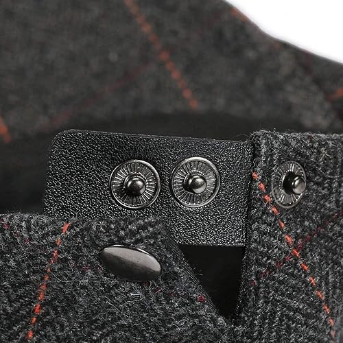 Miniatura 7 de FALETO Sombrero plano de Ivy Gatsby Newsboy para hombre, invierno, primavera, otoño, conducción, taxista, gorra de caza