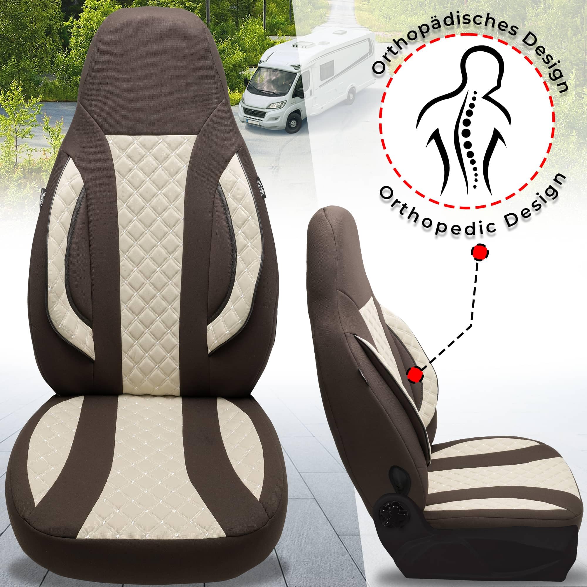 BREMER SITZBEZÜGE Pokrowce na fotele do kampera dla FIAT Ducato Jumper Boxer WPL411