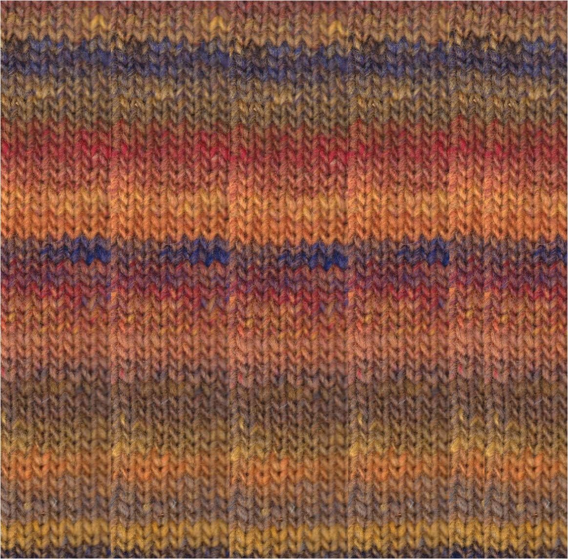 Noro ITO Yarn, Color 36 - Noshiro (Garnet, Deep Blue, Orange, Olive) 100% Wool