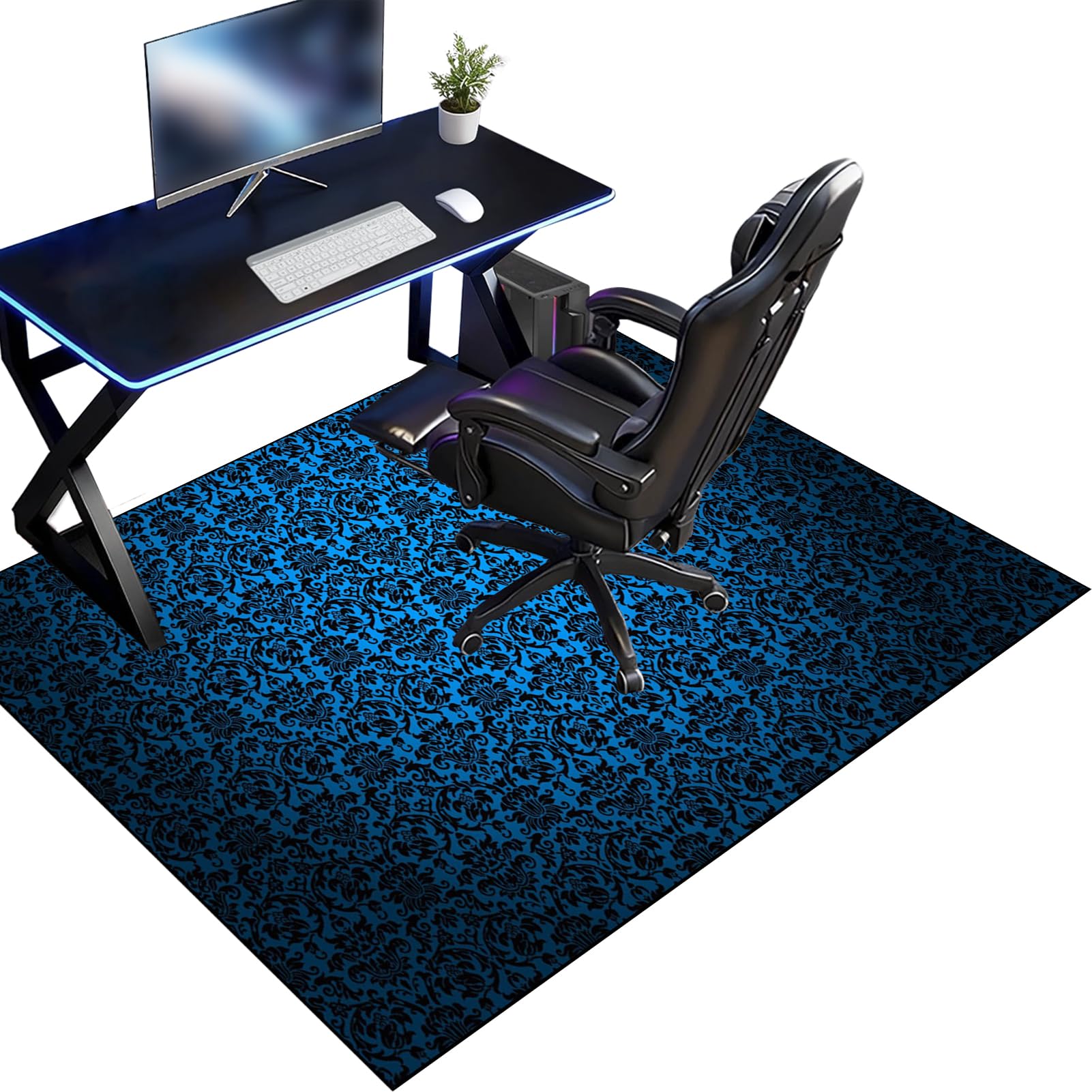Dywan Krzesło Gaming Ochraniacz Podłogi Na Wózkach Inwalidzkich Biuro Biurko Gamer Mata 70 x 120 cm Mata ochronna Podłogi Biuro Mata podłogowa do twardych podłóg, Laminat