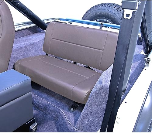 Rugged Ridge  Asiento trasero, gris  13461.09  Compatible con Jeep CJ & Wrangler YJ 1955-1995