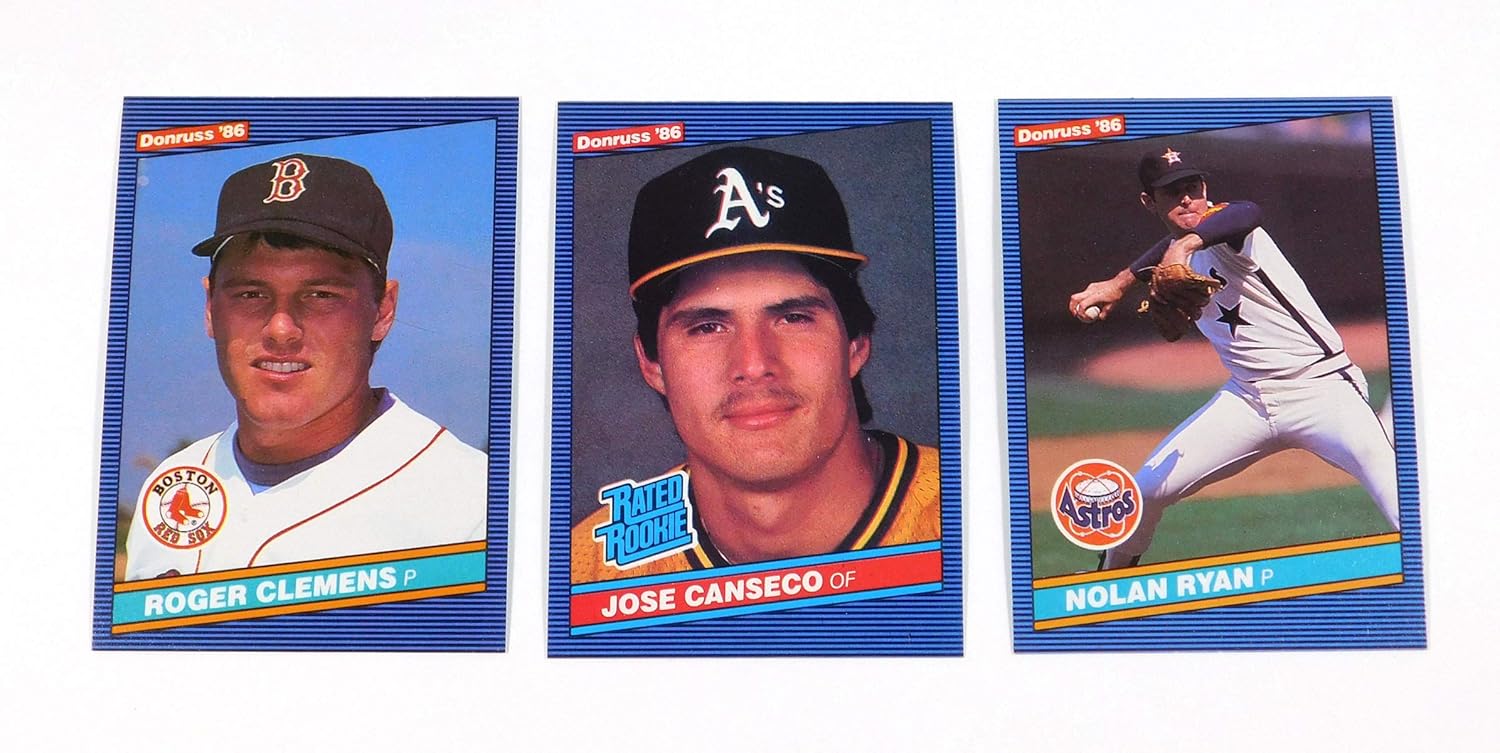 1986 Donruss Baseball Complete Set (660) Canseco Rookie Ryan Clemens