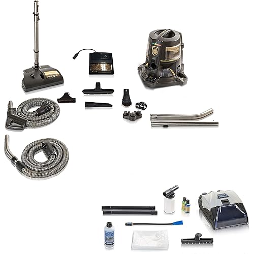 RAINBOW Genuine E Series E2 Gold 2-Speed Vacuum Cleaner - 10pc Storm Shampooer Bundle, 6pc Tool Kit, Water & HEPA Filtration, 2 Speed Motor Suction, Ideal for Carpets, Pet Hair & Floors