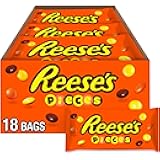 PIECES Peanut Butter in a Crunchy Shell, Candy Bags, 1.53 oz (18 Count)