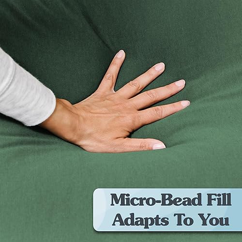 Miniatura 4 de Yogibo Almohada larga de cuerpo completo para mujeres y hombres, adultos, para espalda, lumbar, soporte corporal, dormir de lado, maternidad,