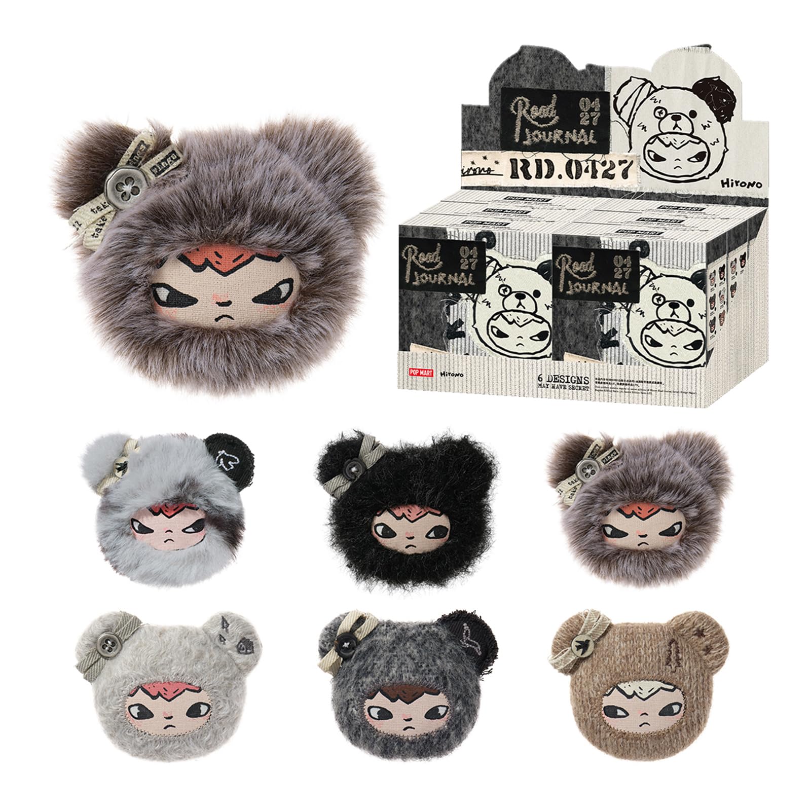 Amazon.co.jp: POP MART Hirono Road Journal シリーズマグネット【1