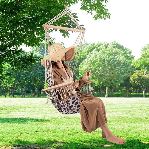 Miniatura 5 de Backyard Expressions - Columpio reversible para colgar  máximo 275 libras  Barra esparcidora de madera  para cualquier espacio interior o exterior