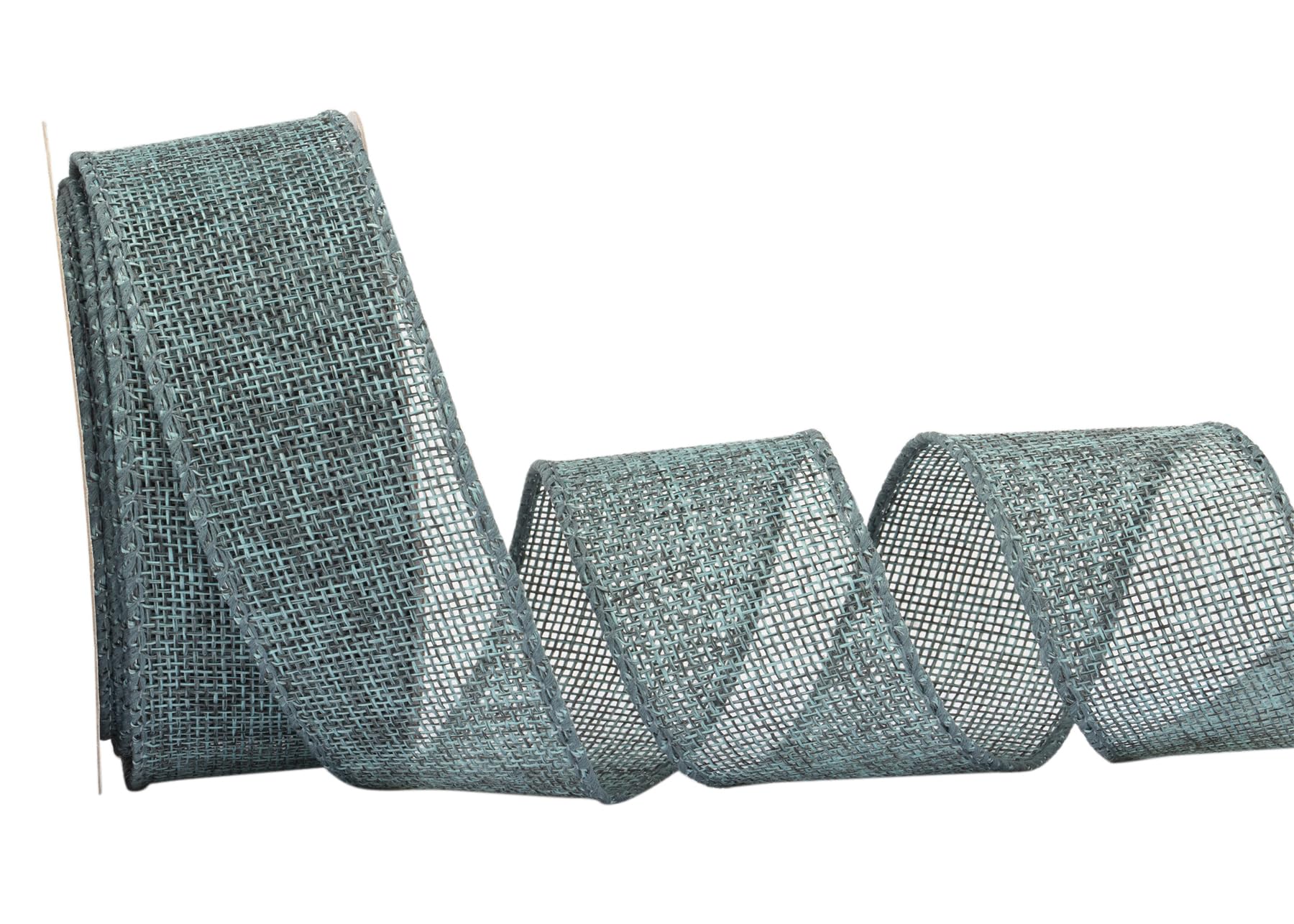Zofrud Teal Burlap Ribbon - 38mm x 9M