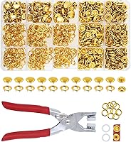 Vista 10 de Kit de botón de presión de metal Mandala Crafts - Botones a presión y herramienta de cierre a presión - Cierres coloridos de 9.5mm para coser, ropa