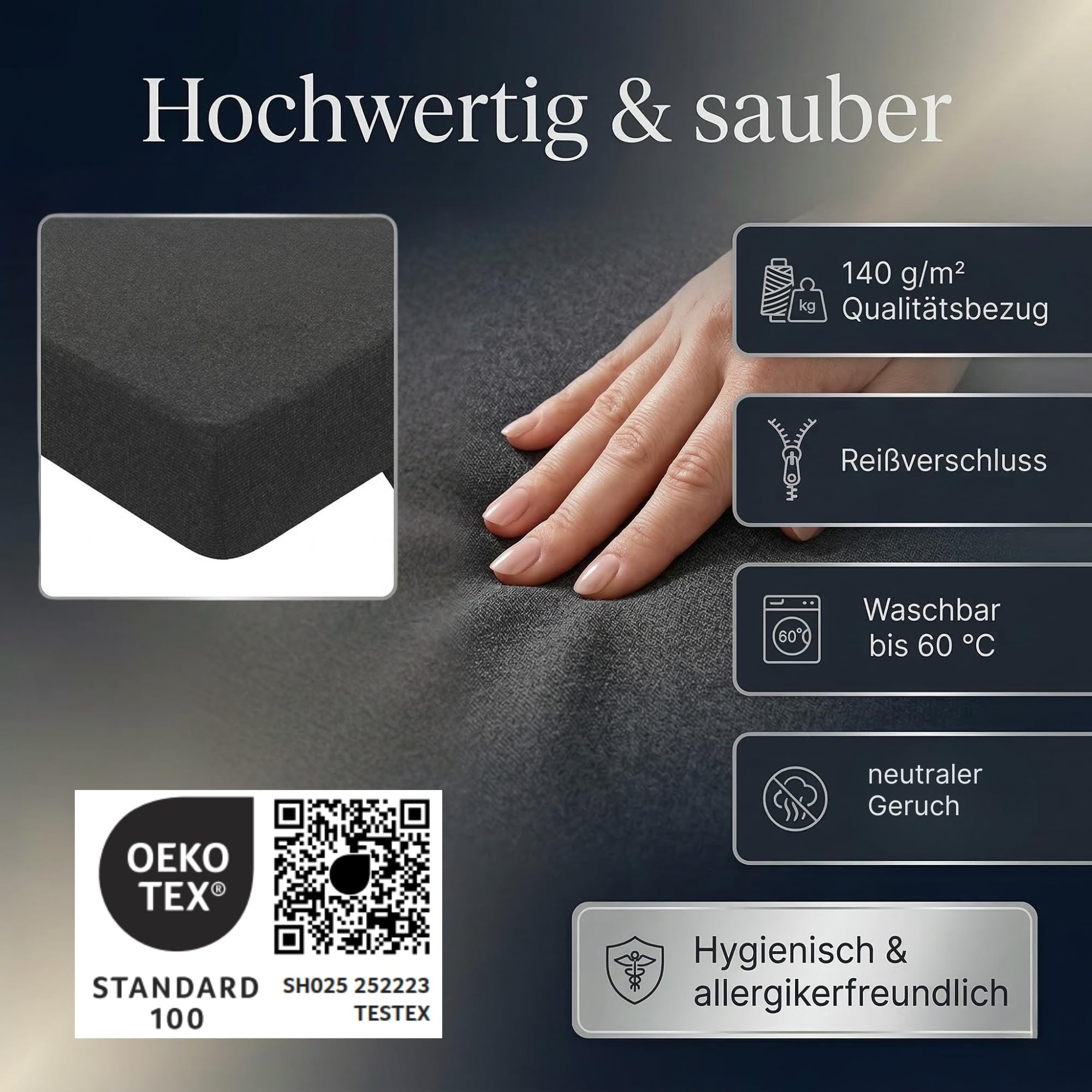 Arensberger Amalia Klappmatratze 90x200cm | 16cm XXL NANOCELL Gelschaum | Faltmatratze mit Transporttasche, Gästematratze klappbar für Boden, Kinder, Camping & Reise, platzsparend, faltbar & robust