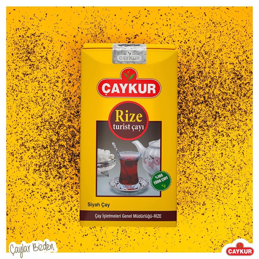 ÇAYKUR Rize Turist Black Tea, Authentic Turkish Loose Leaf Tea, Rich Aroma & Smooth Taste, Daily Rituals & Breakfast tea 500g / 17.6 Oz