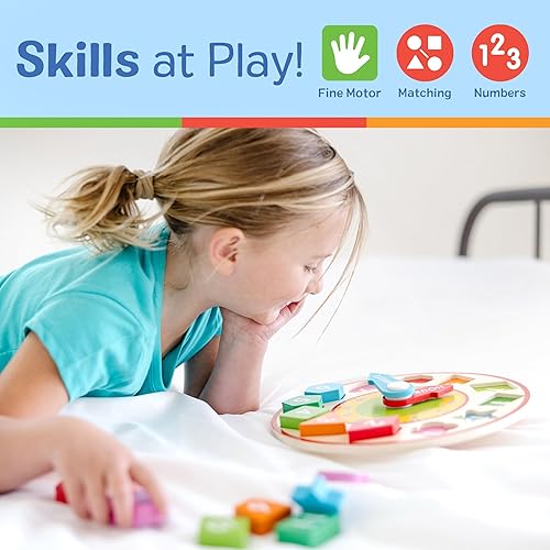 Miniatura 5 de melissa & doug reloj de clasificación de formas, Versión estándar, Multicolor