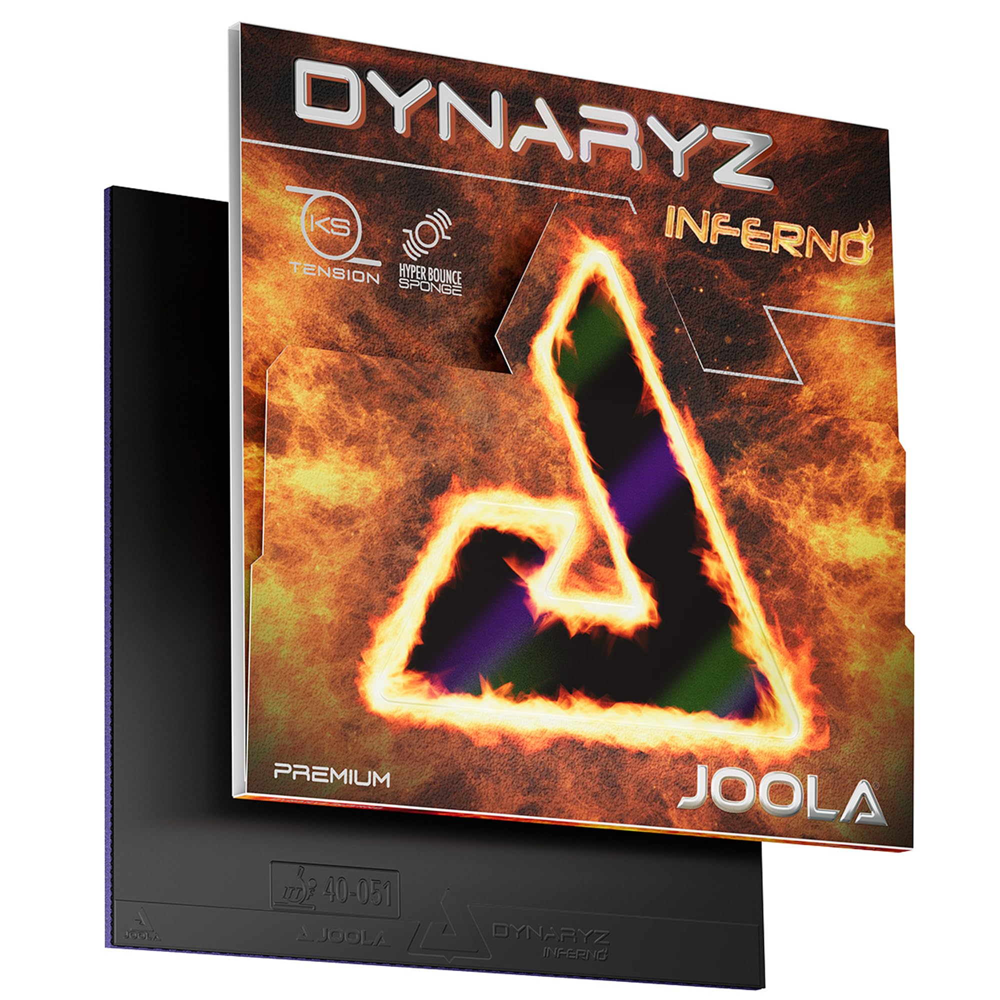 JOOLA Revêtement de Tennis de Table Dynaryz Inferno, 2,3mm