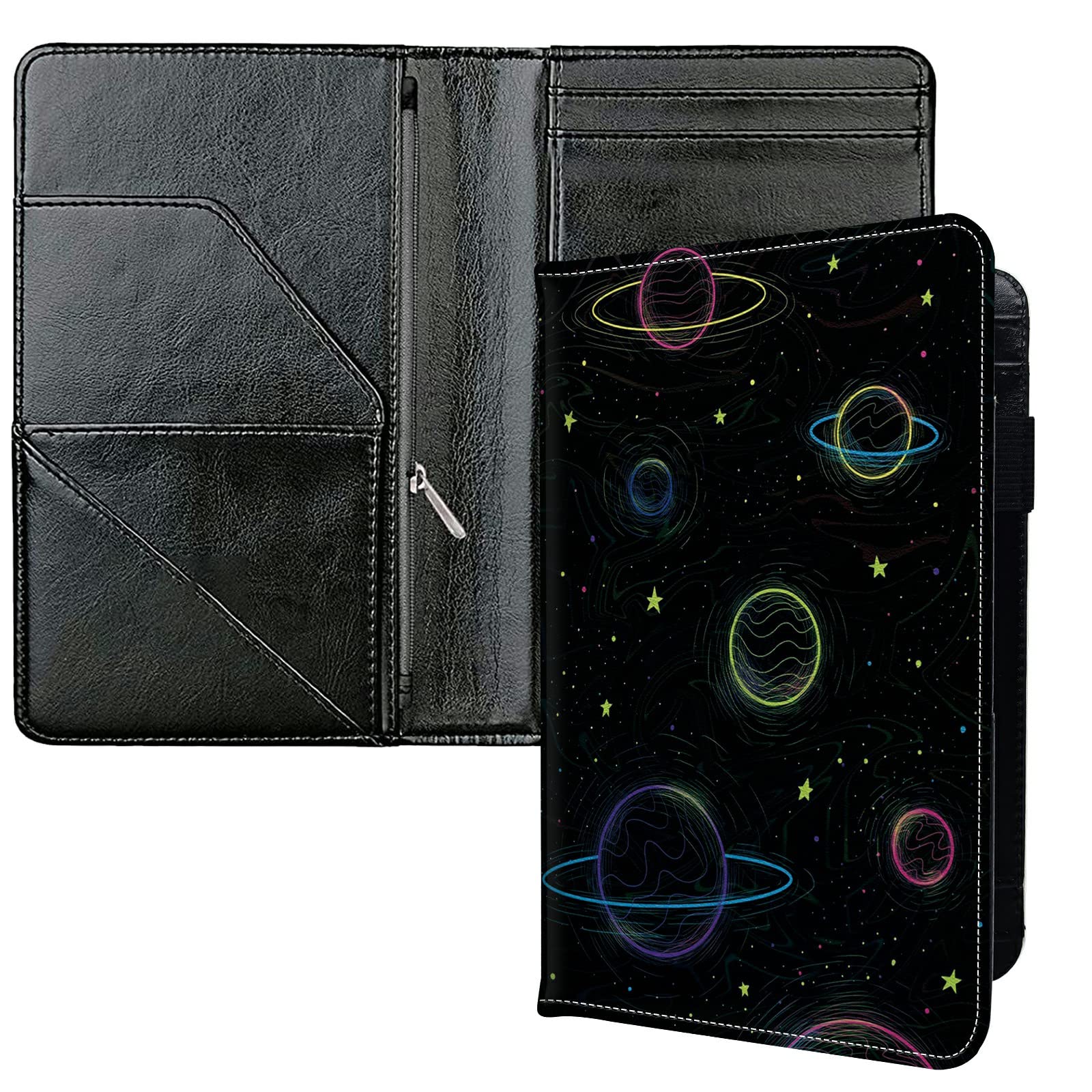 Buy B BOZHUORUI Server Books For Waitress, With 7 Large Pockets, Guest Book Note PadCash Check - View #9