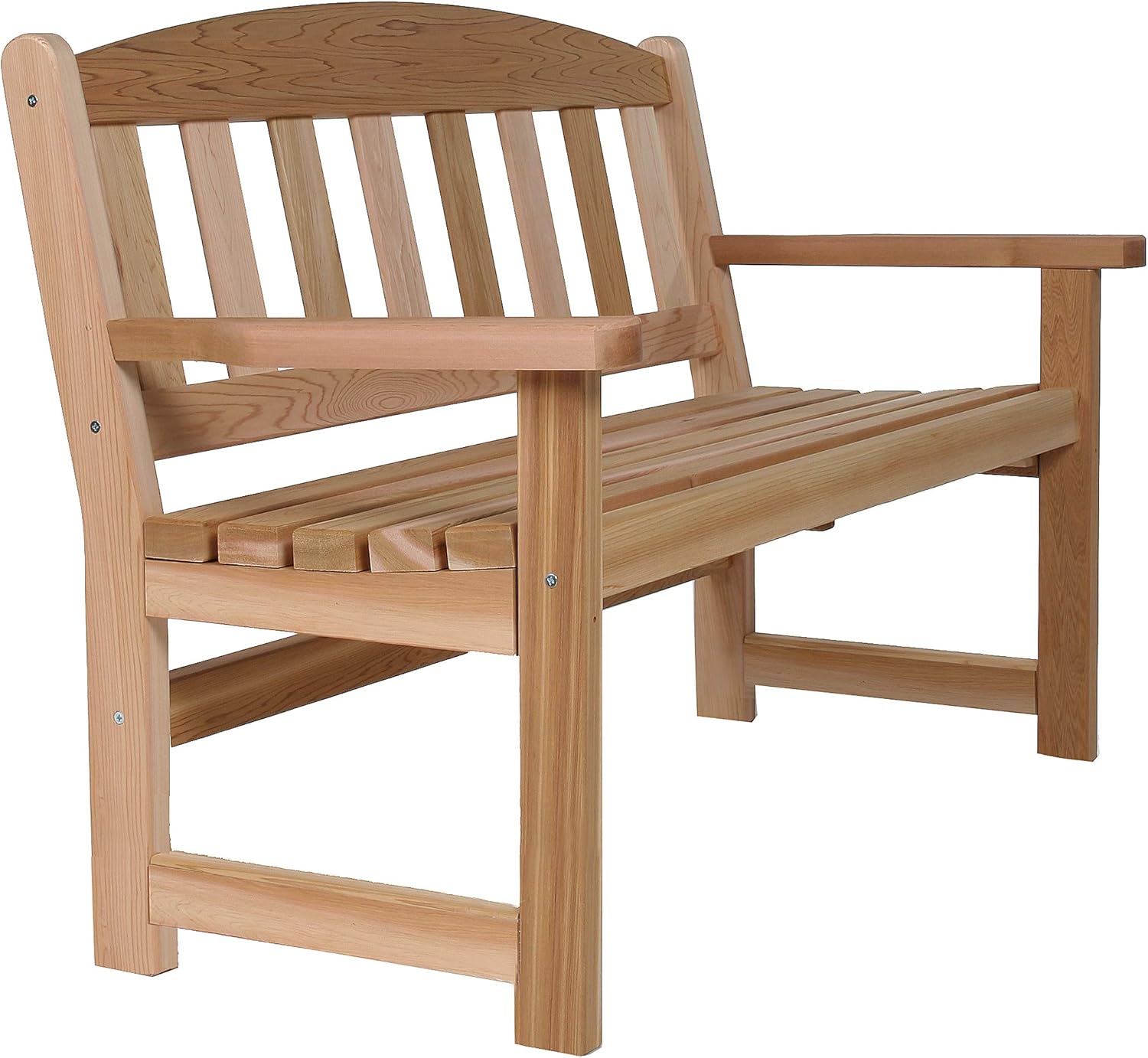 All Things Cedar GB48 Garden Bench Wood | Outdoor Bench, Real Wood Bench Chair | Handcrafted Comfort, Durable Patio Bench for Garden Retreats (51x23x34)
