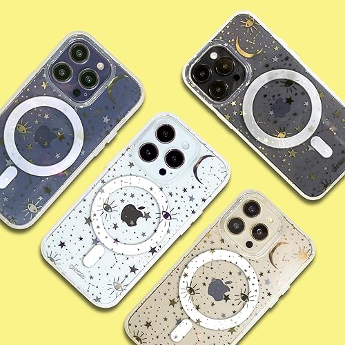 Miniatura 5 de Sonix - Funda para iPhone 15 Pro Max, compatible con MagSafe, probada contra caídas de 10 pies, modelo Cosmic (diseño de lunas y estrellas)