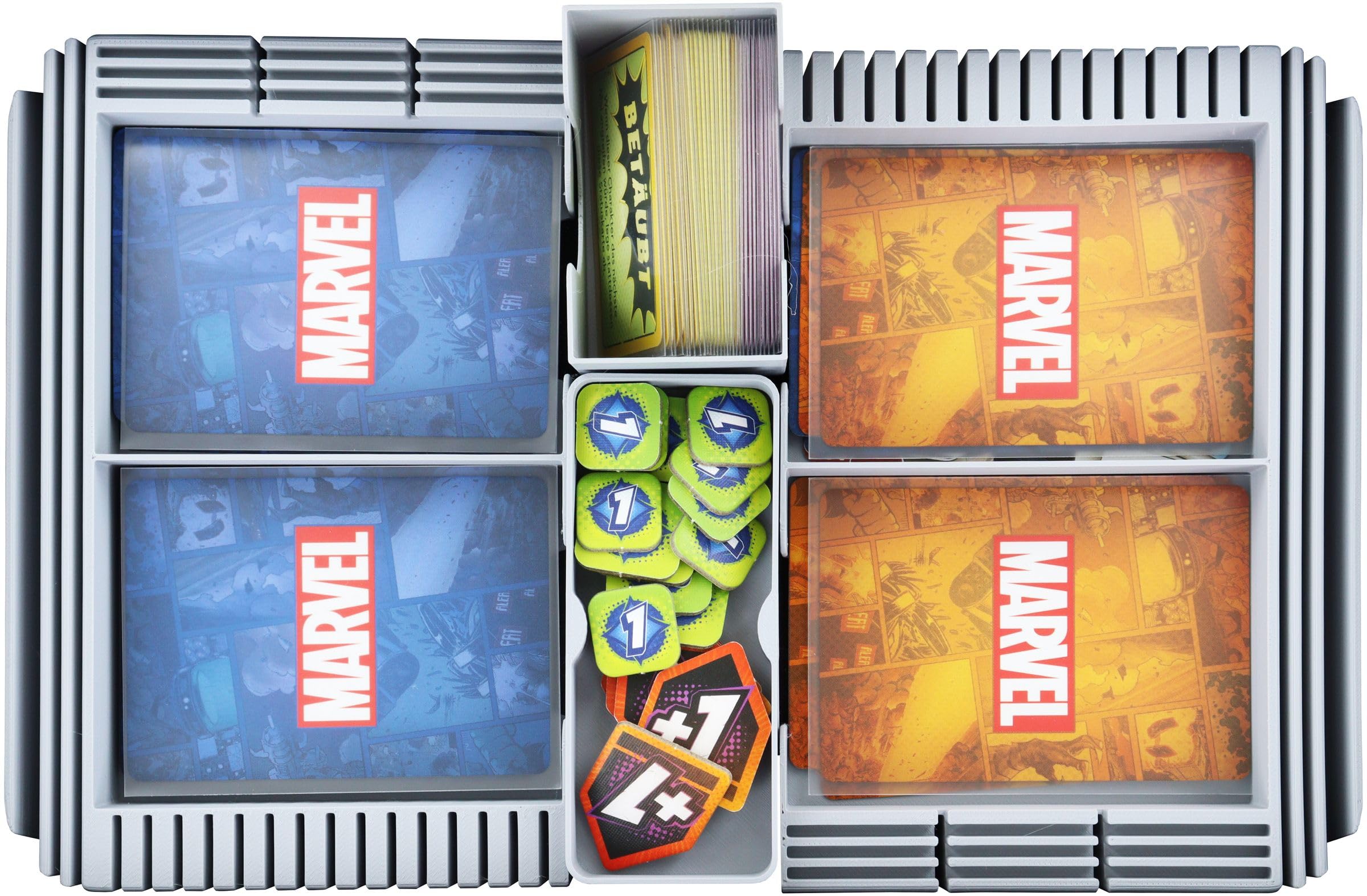 Feldherr Half-Size Case 50 + Organizer Trays + Dashboard kompatybilne z Marvel Champions: The Card Game - karty + akcesoria