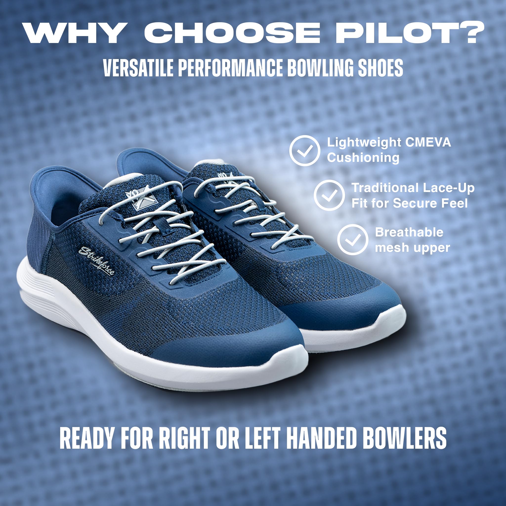 KR Strikeforce Pilot Navy Herren Athletic Bowlingschuh