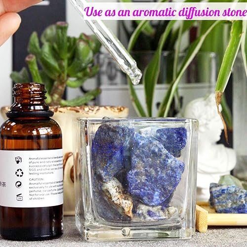 Miniatura 4 de YATOJUZI Lapislázuli - Cristales curativos naturales a granel de 1 libra, juego de piedras en bruto para cabbing, pulir pulir lapidario, Reiki,