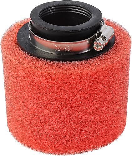 Miniatura 7 de Filtro universal de doble espuma de 1.378 in, color rojo, compatible con motocicleta, ATV, Quad Scooter Go Kart de 50 cc, 70 cc, 90 cc, 110 cc, 125