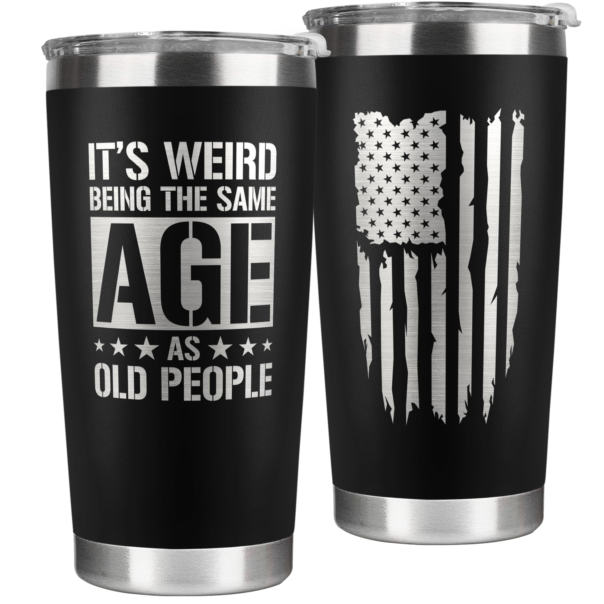 KATLADIZ Gifts for Men - Mens Gifts for Grandpa, Dad, Husband, Him - 40th, 50th, 70th, 80th Birthday Gift for Men - Mens Birthday Ideas, Fathers Day Gift - 20 Oz Stainless Steel Tumbler