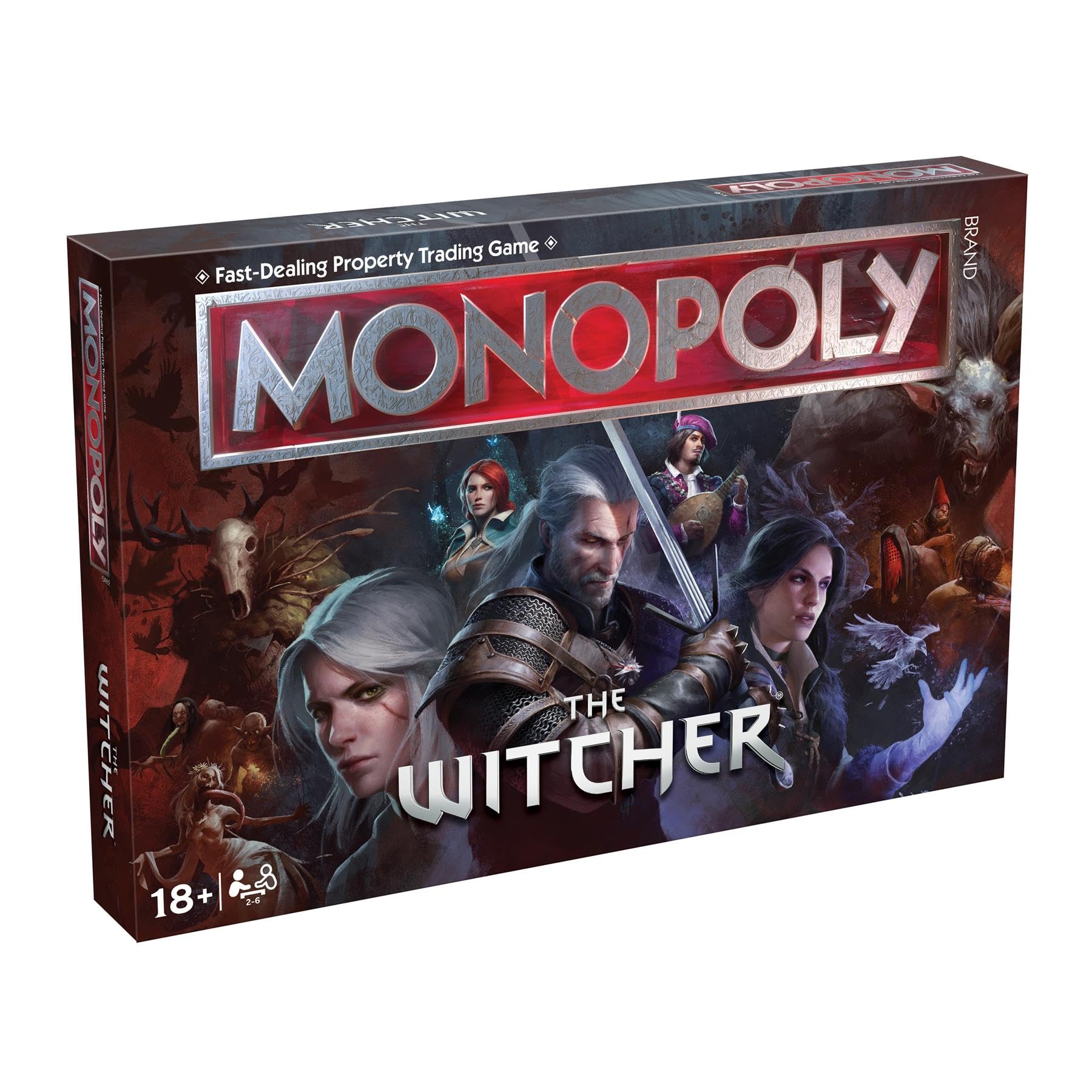 Winning Moves The Witcher Monopoly Board Game ideale per 2-6 giocatori ed è un regalo per i fan dai 18 anni in su