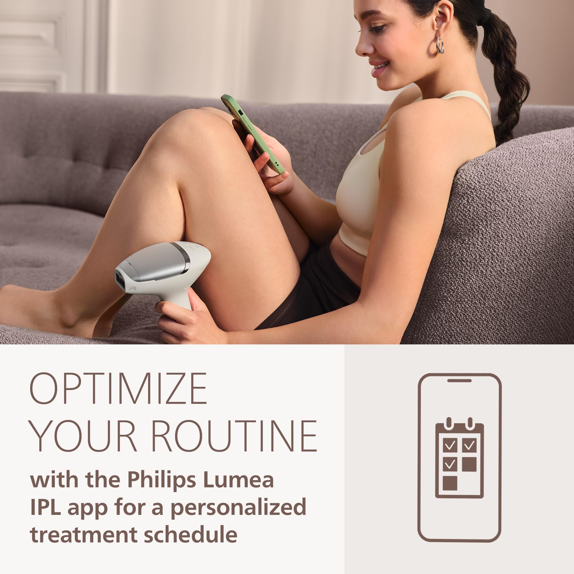 Philips Lumea 7000 IPL urządzenie do usuwania włosów – długotrwała alternatywa do depilacji laserowej, łatwe użytkowanie domowe, bezpieczeństwo klasy medycznej, mocowanie do ciała i nóg, BRI871/02