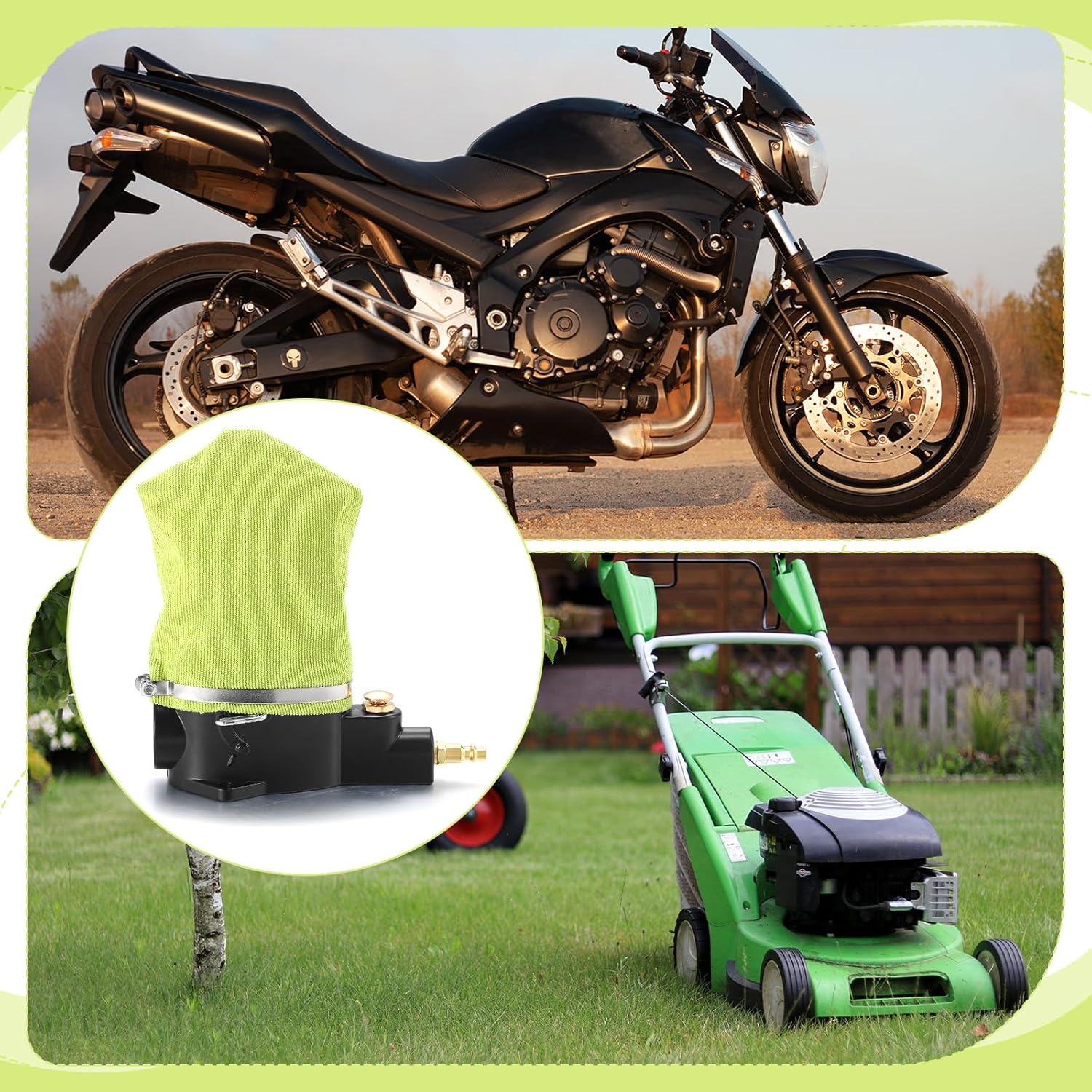 Threlaco Pneumatic Air Spark Plug Cleaner Sand Blaster Plug Cleaner Tool Cleaning with Blasting Abrasive Material and Fabric Cleaner Bag for Remove Carbon Buildup Motorcycles, Lawn Mowers, Vehicles