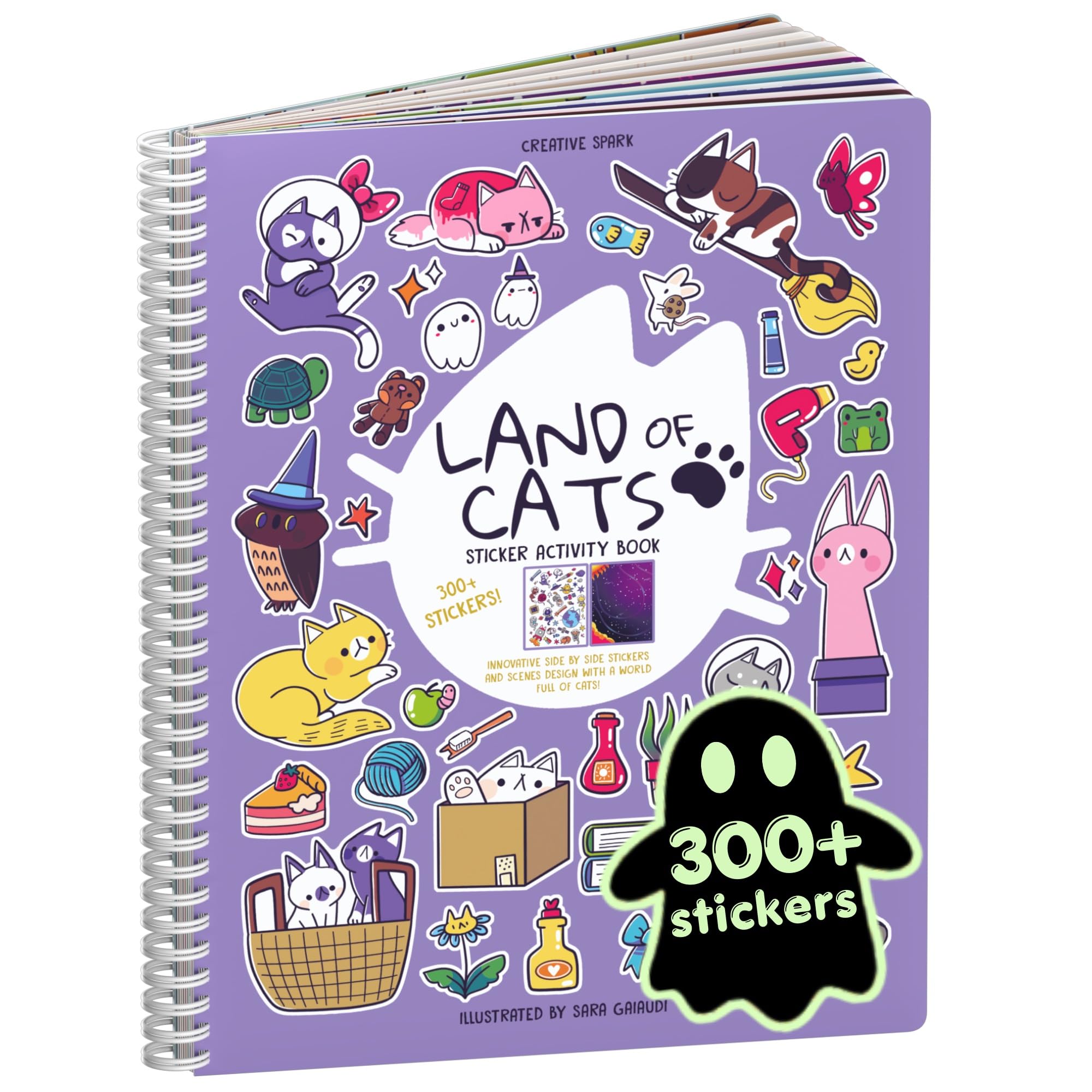 Cupkin Land of Cats Coloring &amp; Sticker Activity Book | 300+ Stickers